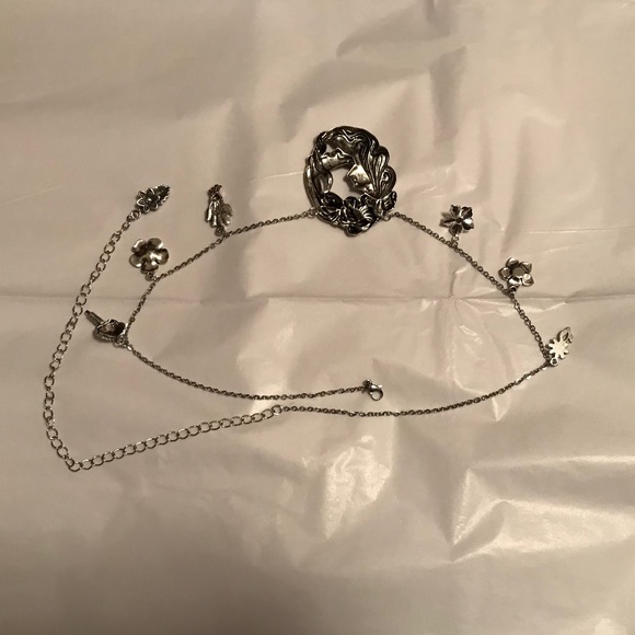 Ophelia's Flowers Handmade Silver Charm Necklace, Hamlet by William Shakespeare - Picture 13 of 16